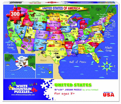 United States of America (1021pz) - 300 Piece Jigsaw Puzzle