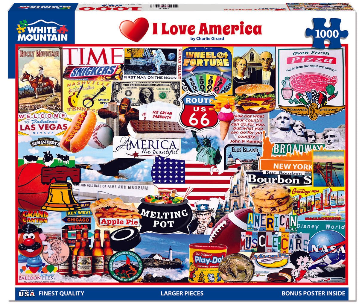 I Love America (1279pz) - 1000 Pieces