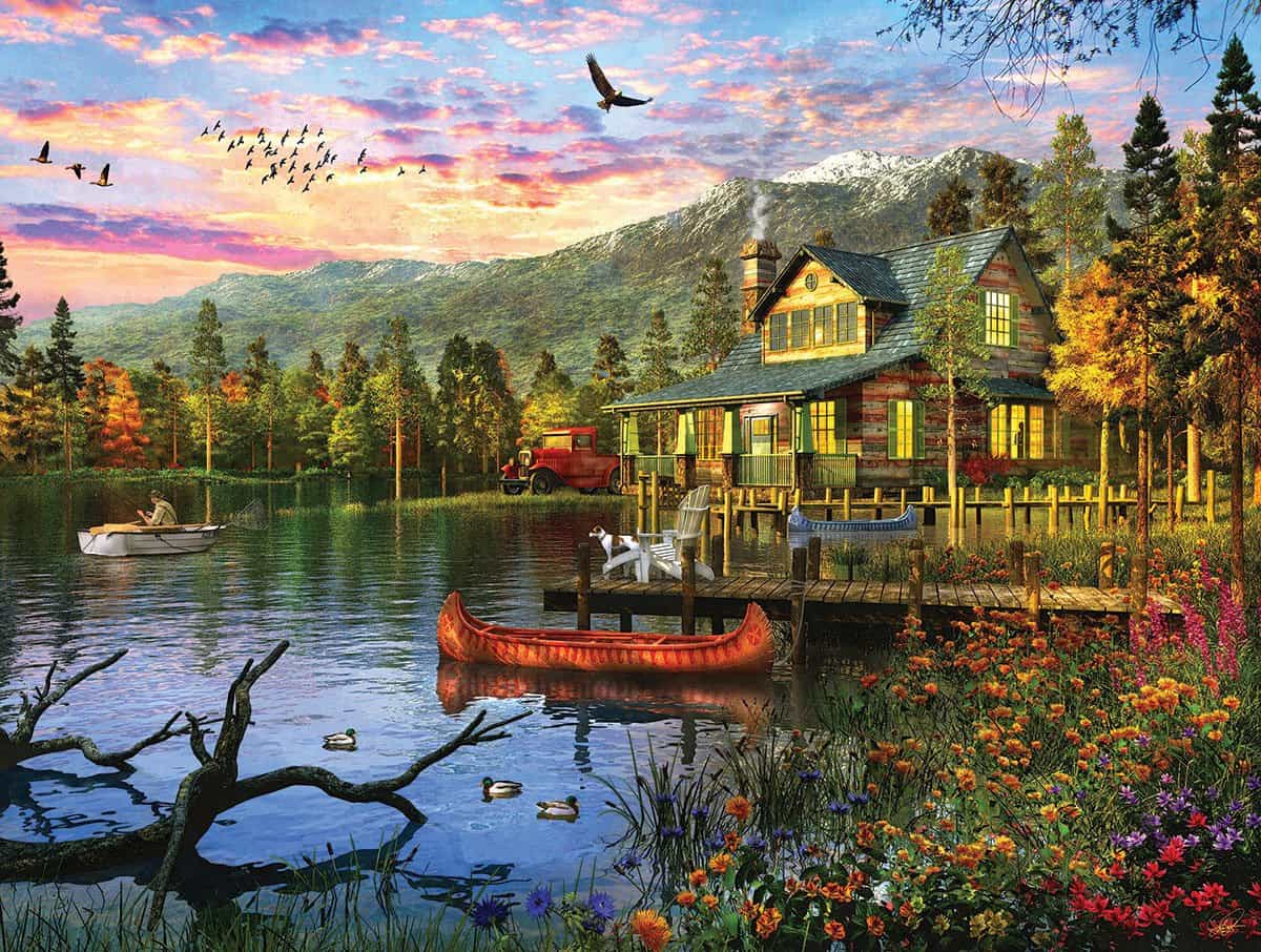 Sunset Cabin (1416pz) - 500 Pieces