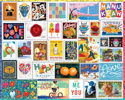 Set of 3:  Stamps Collectors Bundle 1000 piece