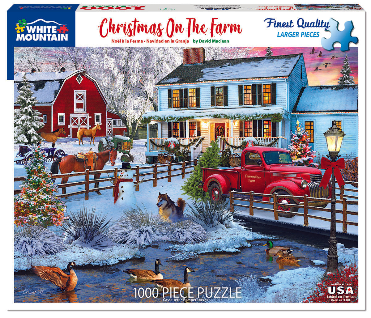 Christmas on the Farm (1716pz) - 1000 Piece Jigsaw Puzzle