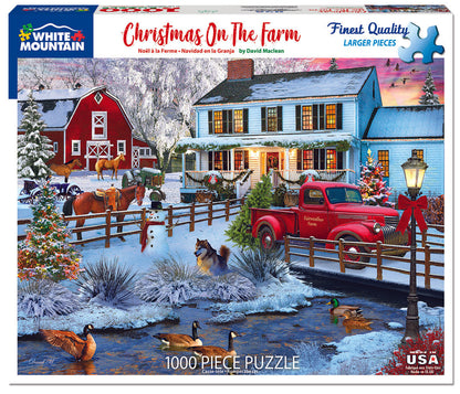 Christmas on the Farm (1716pz) - 1000 Piece Jigsaw Puzzle