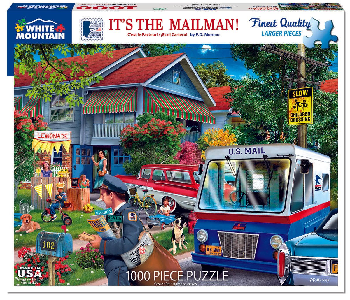 It's the Mailman (1717pz) - 1000 Piece Jigsaw Puzzle