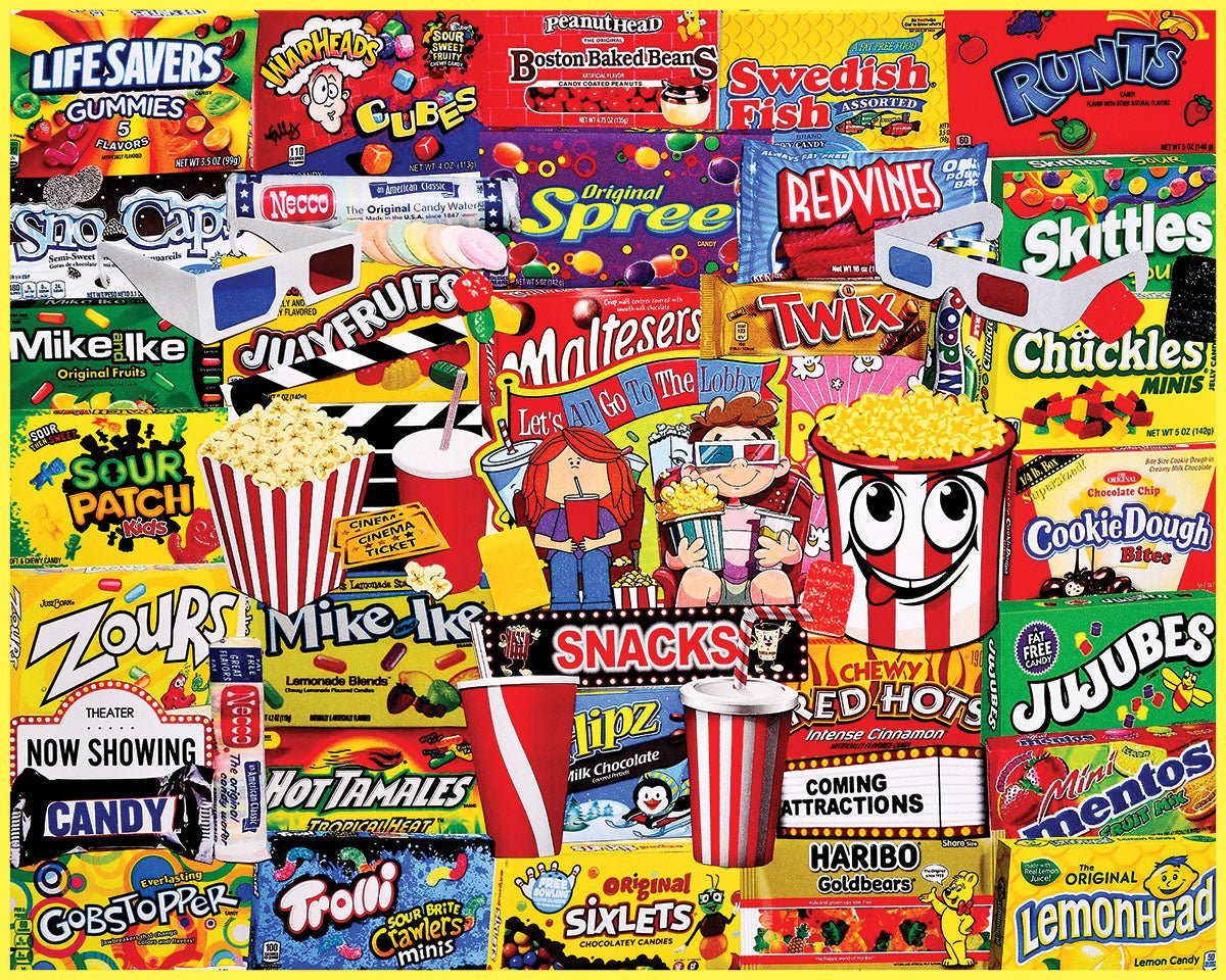 Set of 4: Artist Charlie Girard - Favorite Foods Bundle 1000 piece
