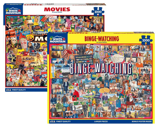 Set of 2: Artist Jim Mellett- Pop Culture Bundle 1000 piece