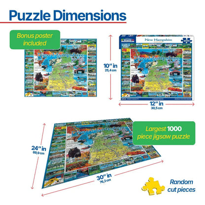 Best of New Hampshire (54pz) - 1000 Piece Jigsaw Puzzle