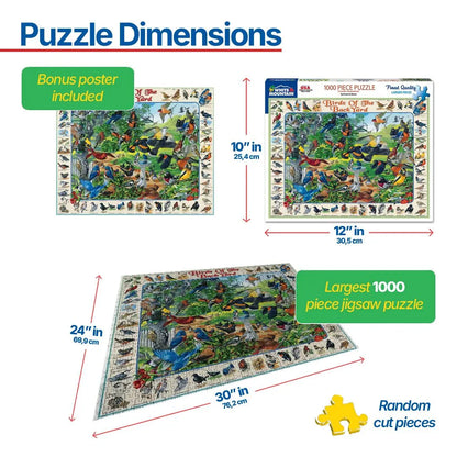 Birds of the Back Yard (267pz) - 1000 Piece Jigsaw Puzzle