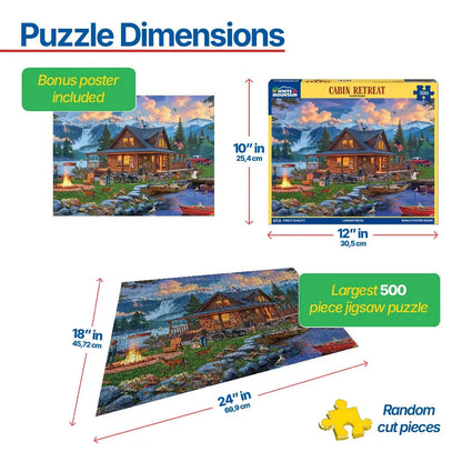Cabin Retreat (2166pz) - 500 Piece Jigsaw Puzzle