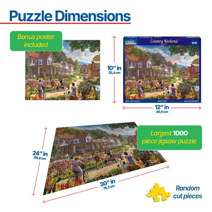 Country Weekend (1903pz) - 1000 Piece Jigsaw Puzzle