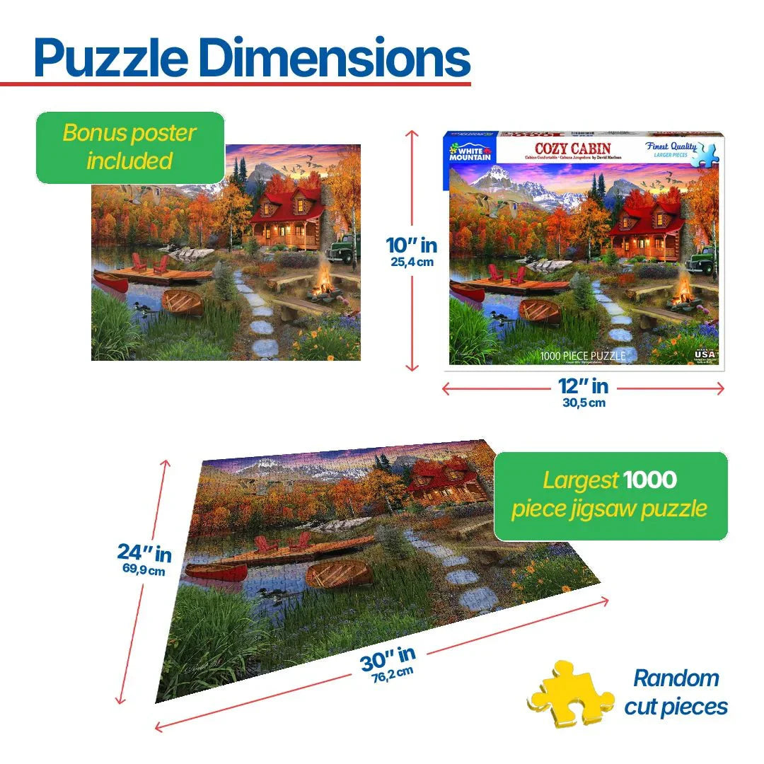 Cozy Cabin (1269pz) - 1000 Piece Jigsaw Puzzle