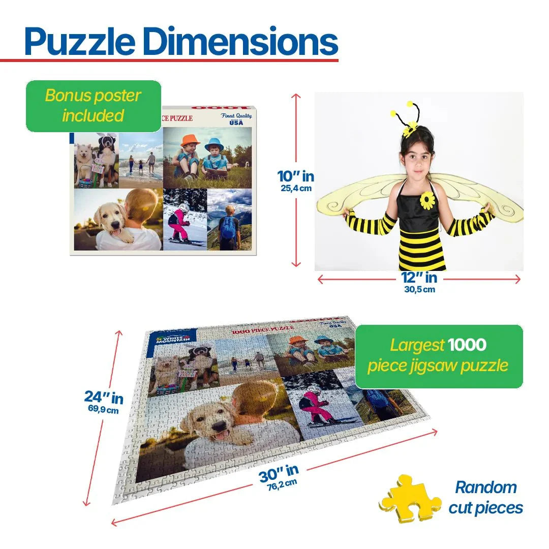 Custom Puzzle 19.25" x 26.625" - 1000 Piece Puzzle