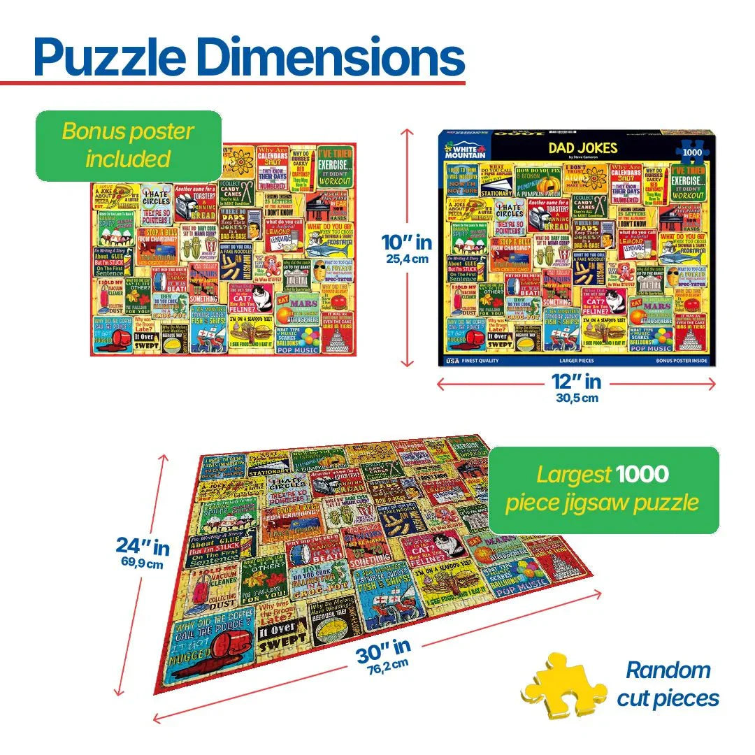 Dad Jokes (1932pz) - 1000 Piece Jigsaw Puzzle