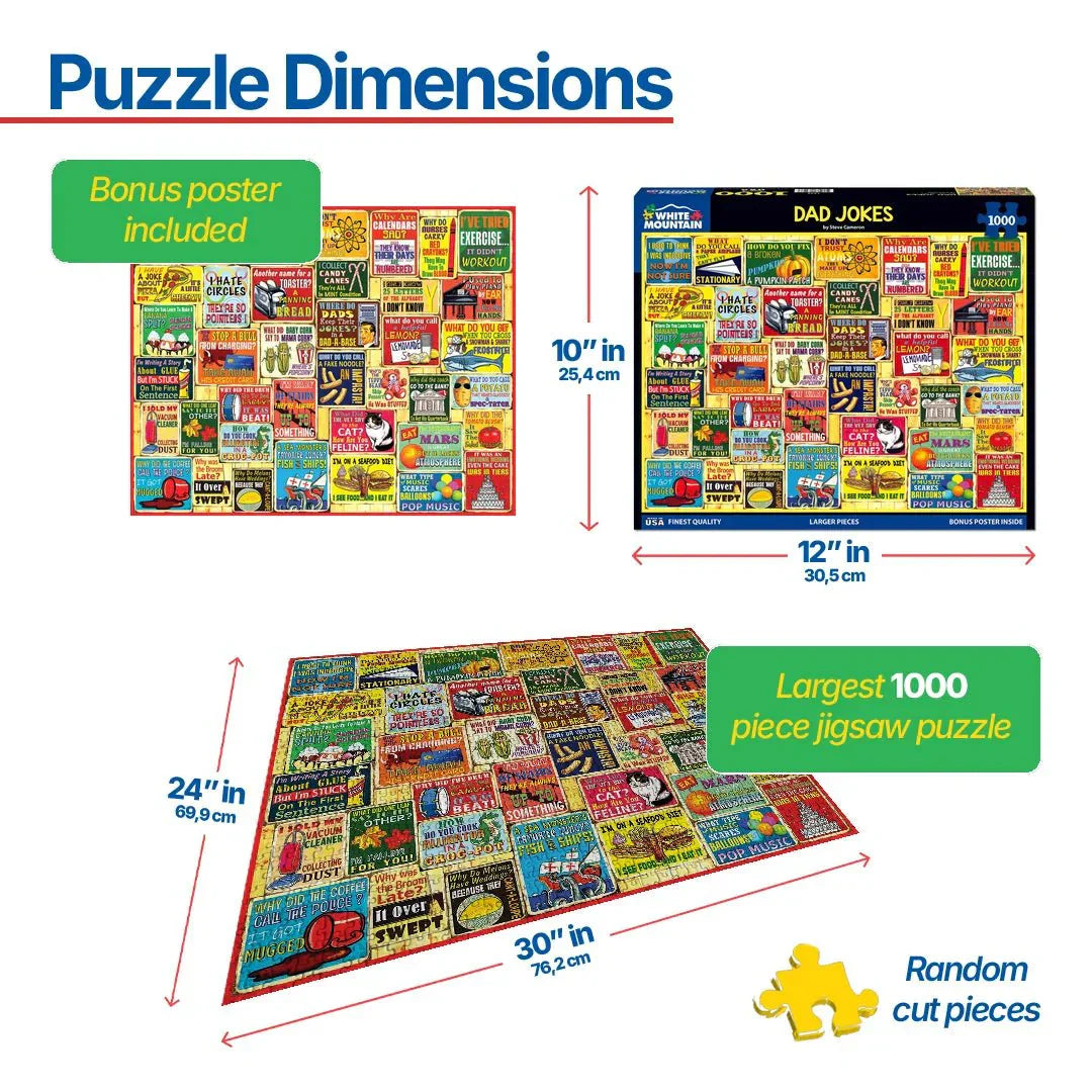 Dad Jokes (1932pz) - 1000 Piece Jigsaw Puzzle