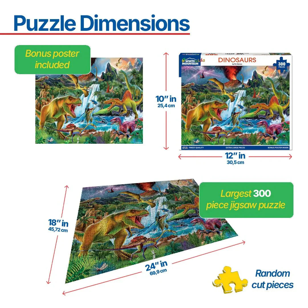 Dinosaurs (1821pz) - 300 Piece Jigsaw Puzzle