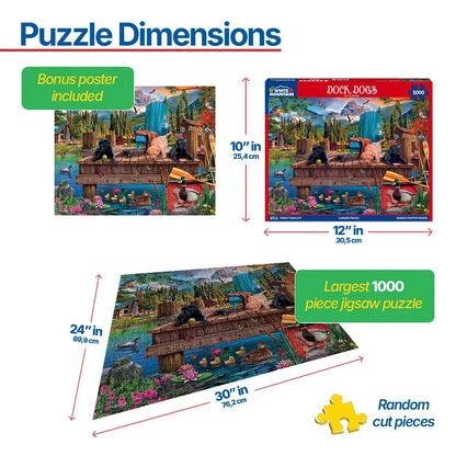 Dock Dogs (2045pz) - 1000 Piece Jigsaw Puzzle