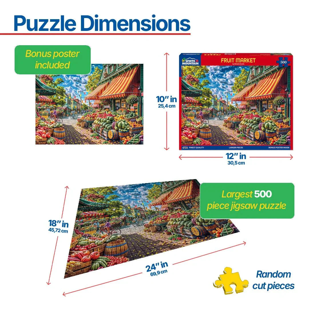 Fruit Market (2090pz) - 500 Piece Jigsaw Puzzle