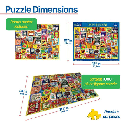 Happy Birthday (1988pz) - 1000 Piece Jigsaw Puzzle