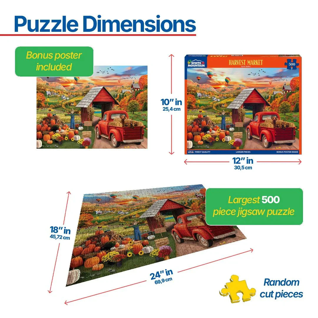 Harvest Market (2031pz) - 500 Piece Jigsaw Puzzle