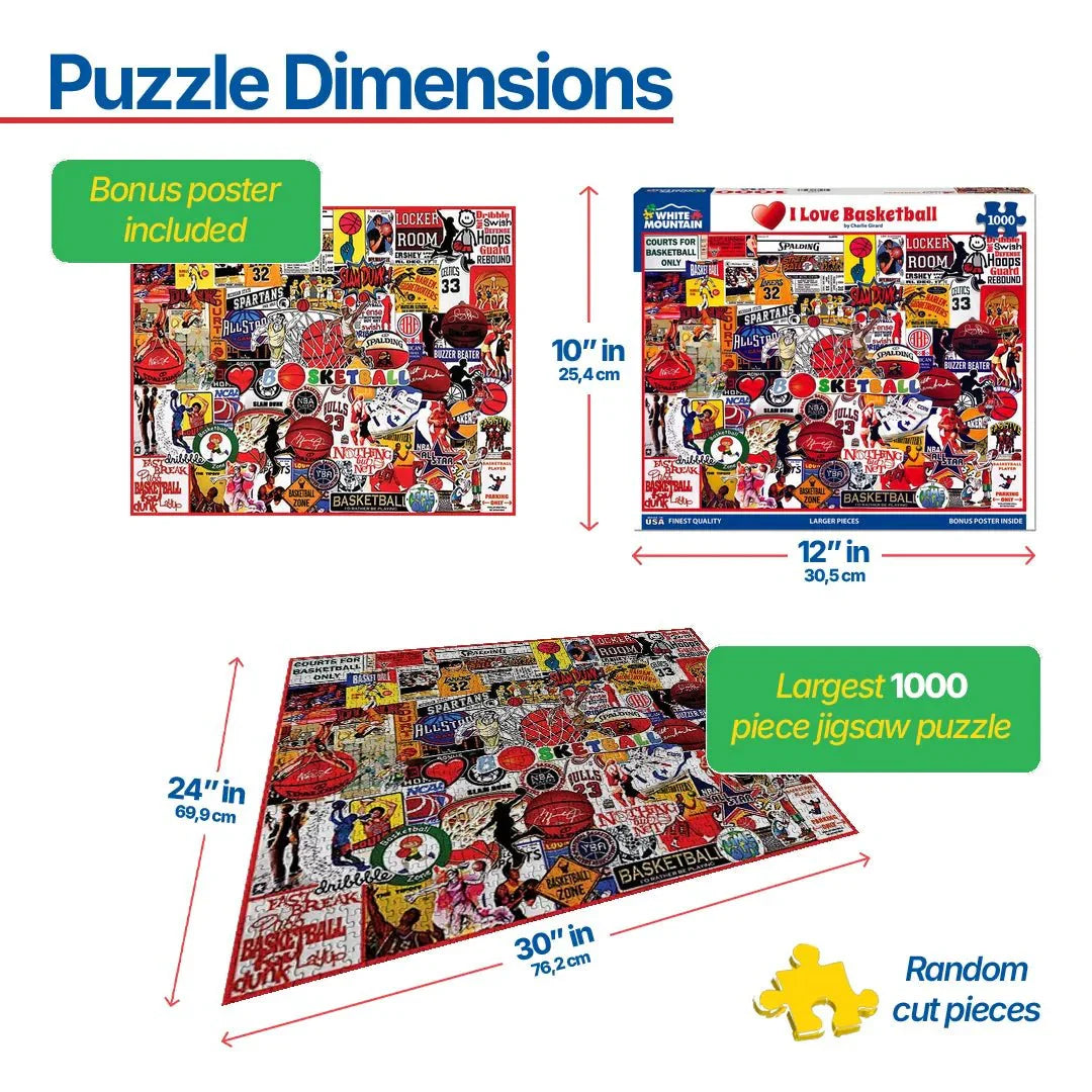 I Love Basketball (1772pz) - 1000 Piece Jigsaw Puzzle