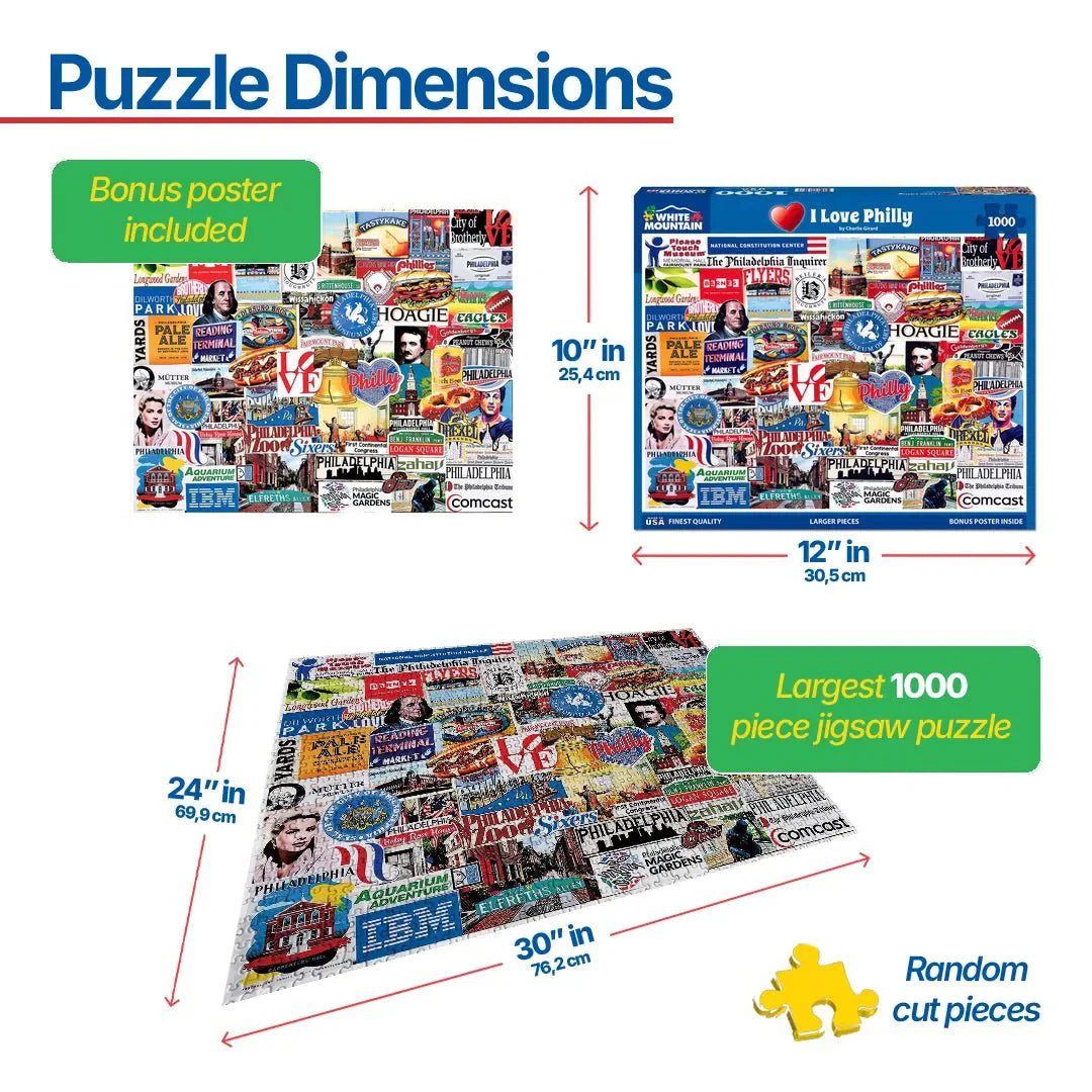 I Love Philly (2162pz) - 1000 Piece Jigsaw Puzzle