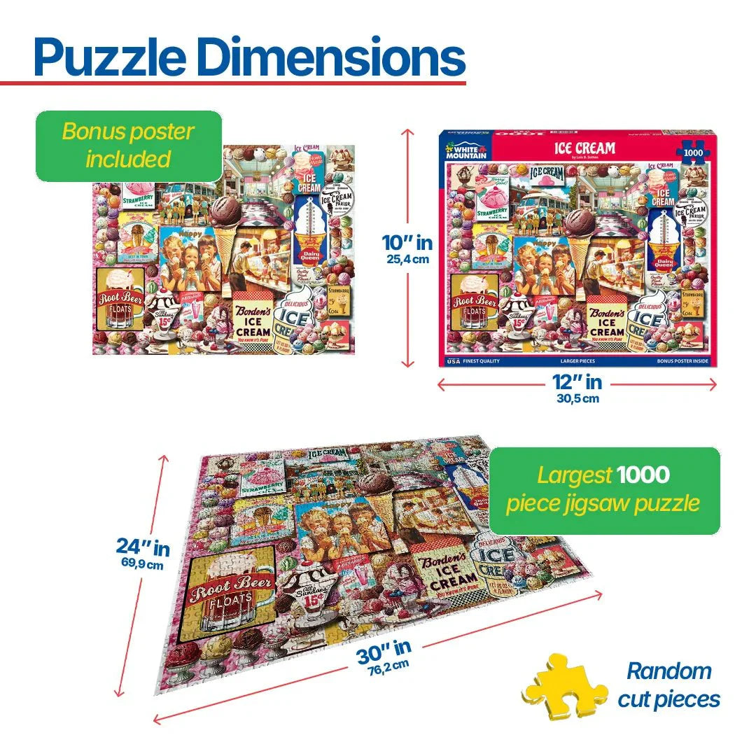 Ice Cream (2026pz) - 1000 Piece Jigsaw Puzzle