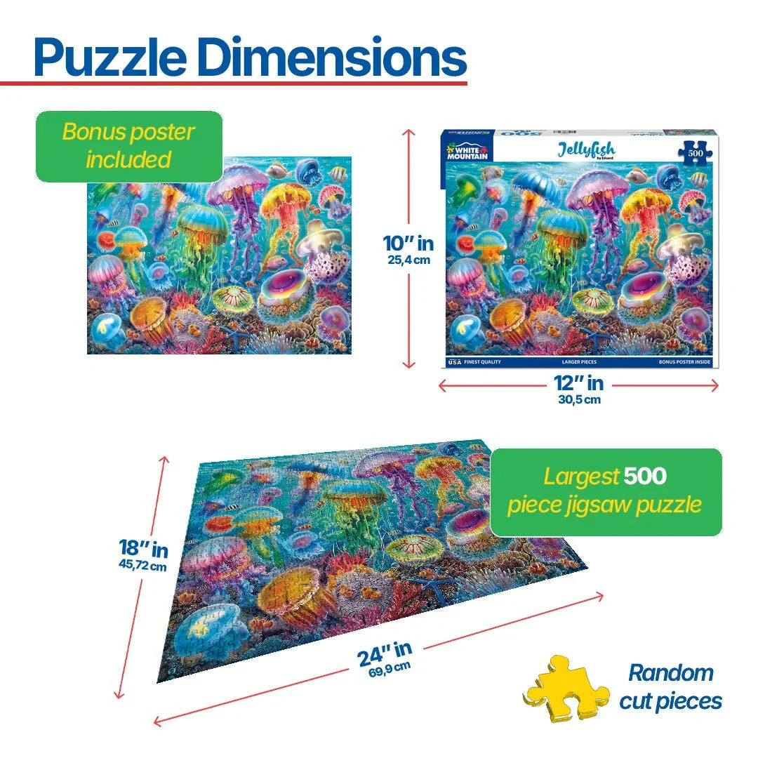 Jellyfish (2065pz) - 500 Piece Jigsaw Puzzle