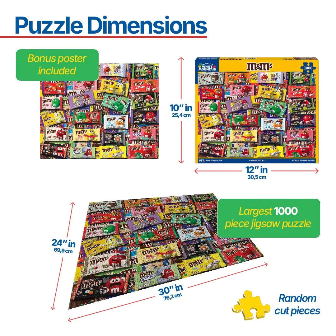 M&M's (1789pz) - 1000 Piece Jigsaw Puzzle