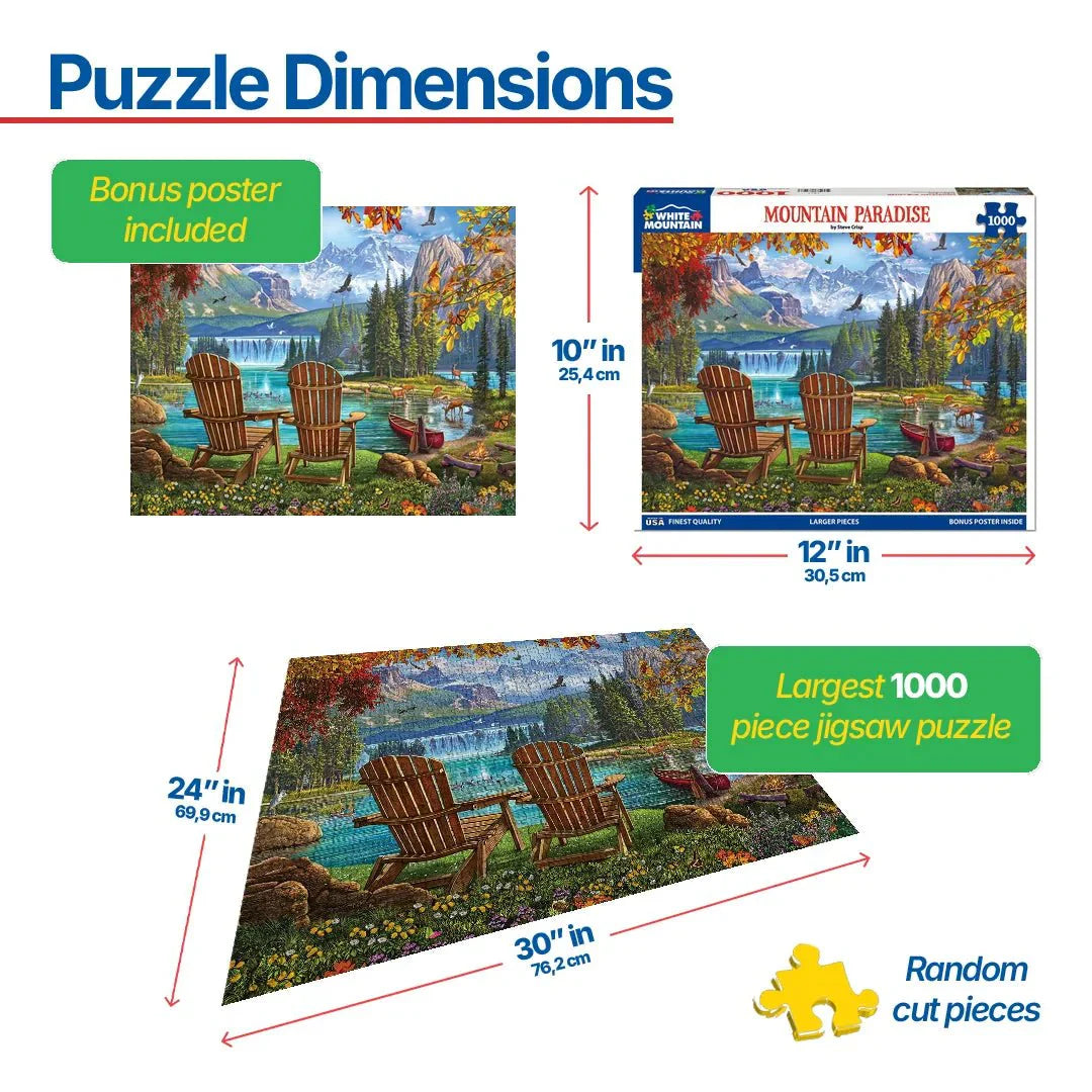 Mountain Paradise (1977pz) - 1000 Piece Jigsaw Puzzle