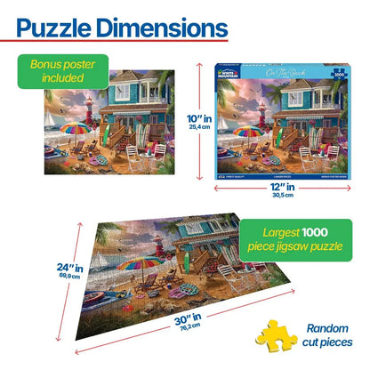 On The Beach (2100pz) - 1000 Piece Jigsaw Puzzle
