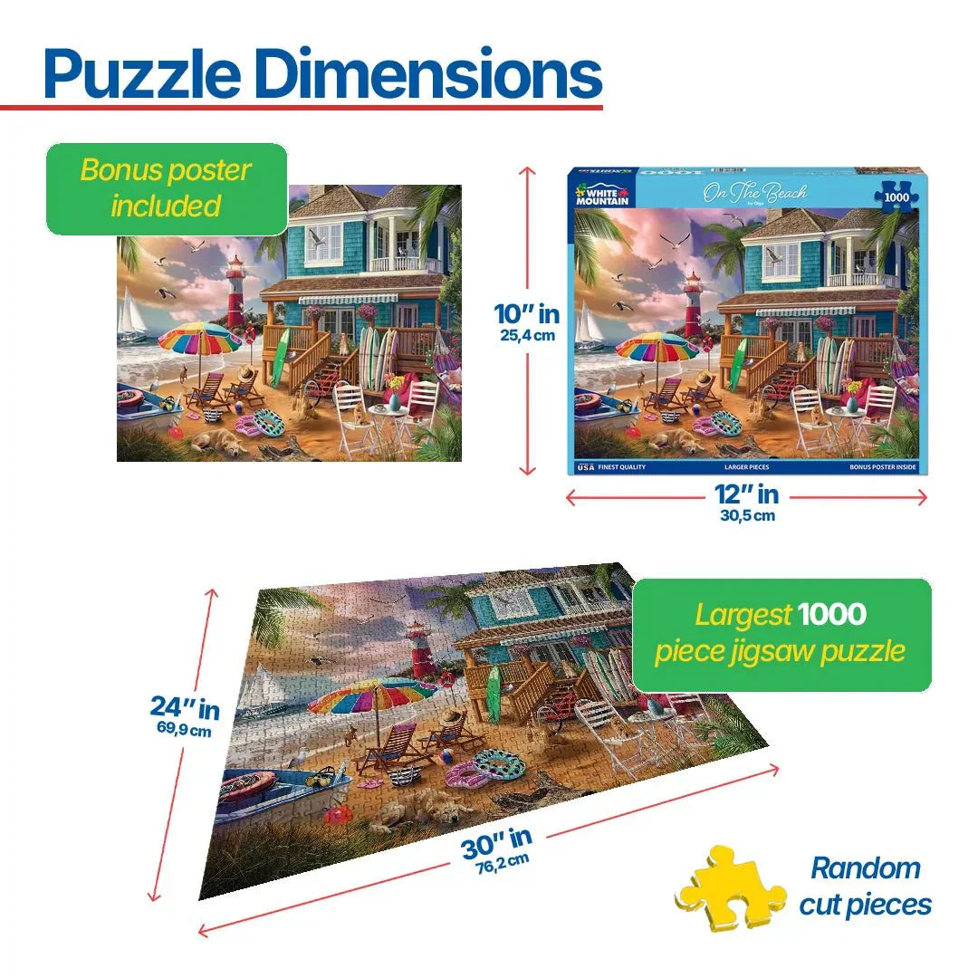 On The Beach (2100pz) - 1000 Piece Jigsaw Puzzle