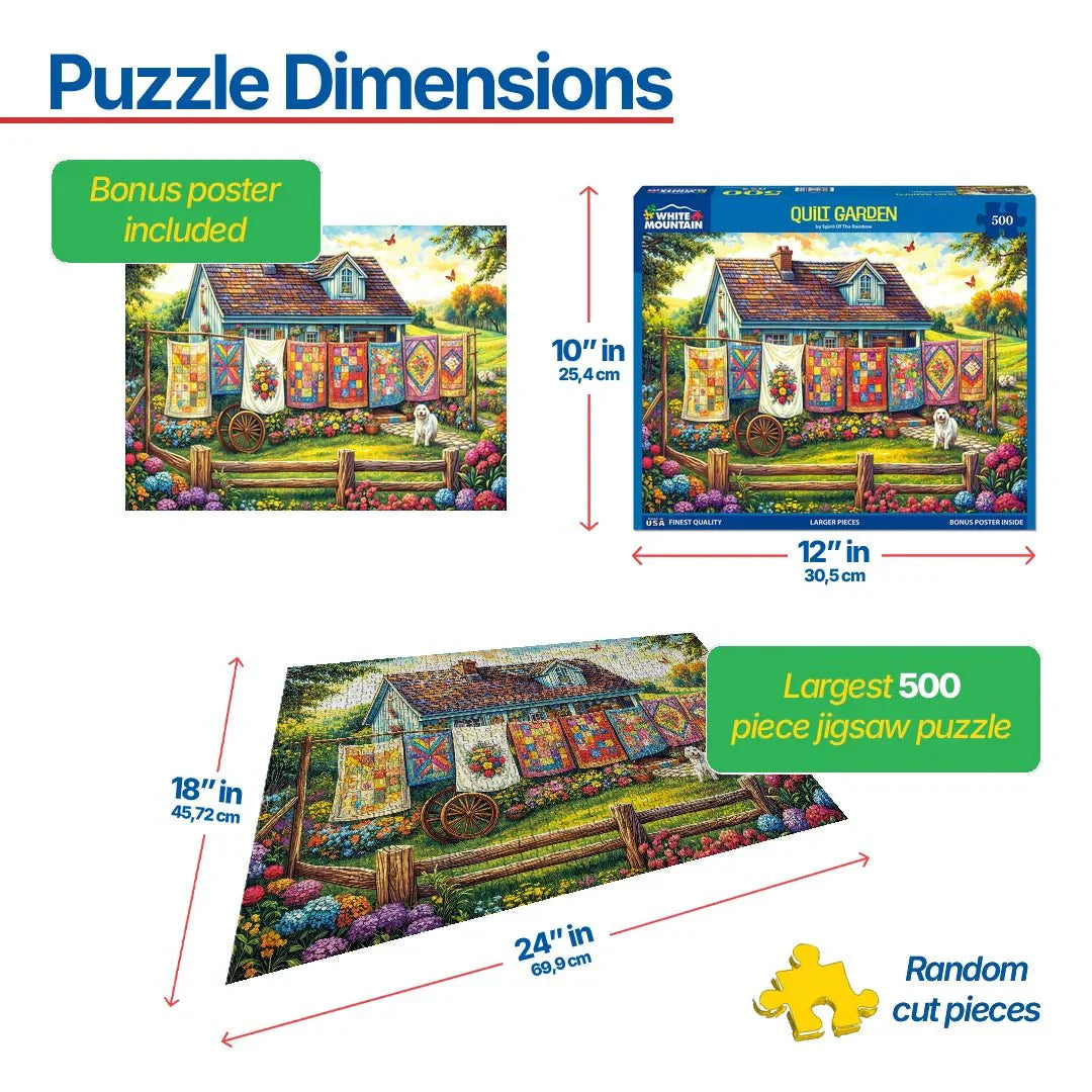 Quilt Garden (2107pz) - 500 Piece Jigsaw Puzzle