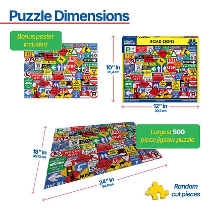 Road Signs (1149pz) - 500 Pieces