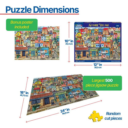 Seaside Village (1776pz) - 500 Piece Jigsaw Puzzle