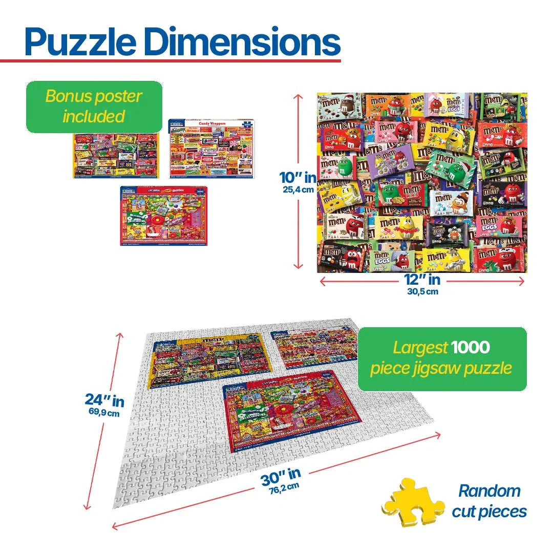 Set of 3:  I Love Candy Bundle 1000 piece