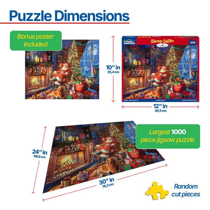 Sleepy Santa (2132pz) - 1000 Piece Jigsaw Puzzle
