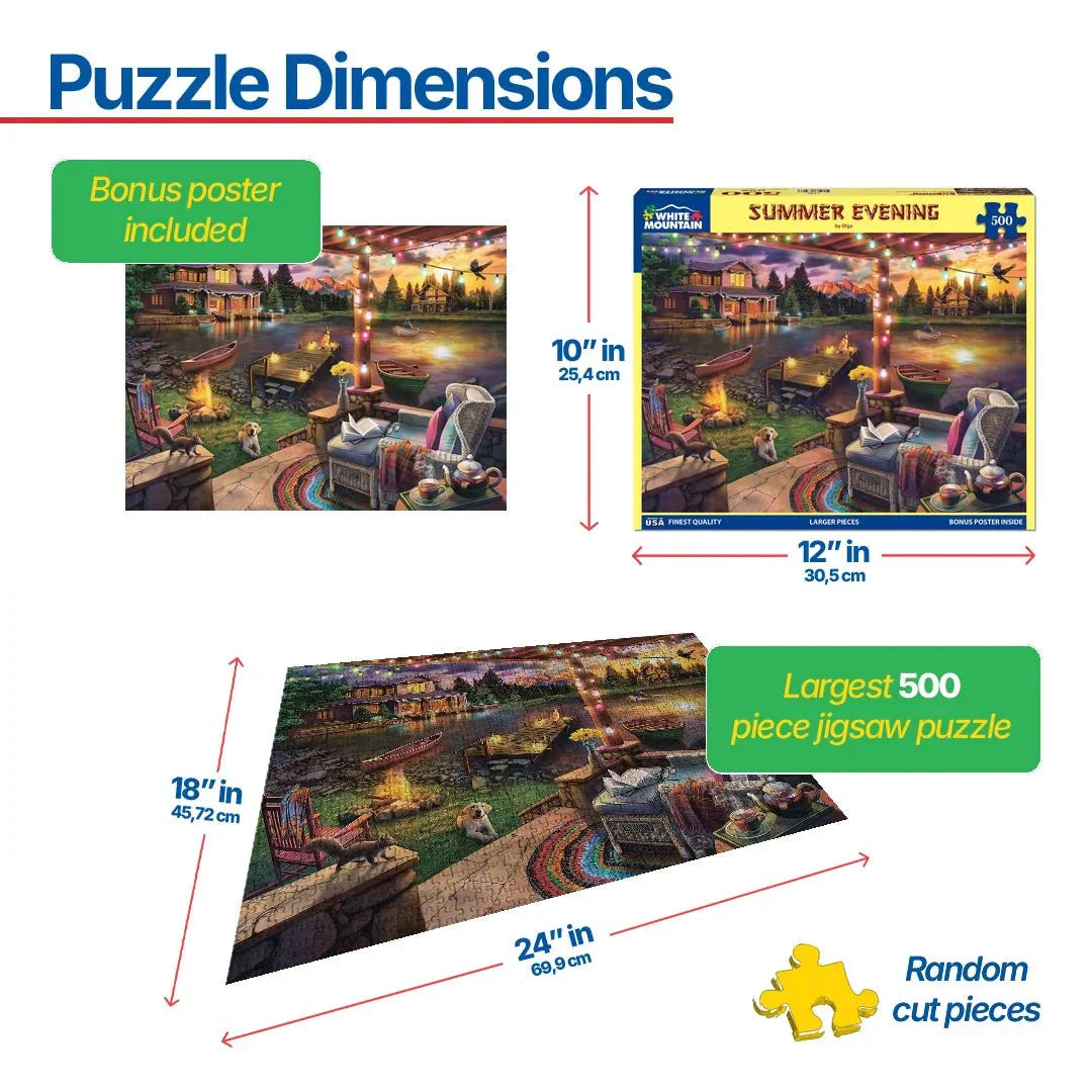 Summer Evening (1752pz) - 500 Piece Jigsaw Puzzle