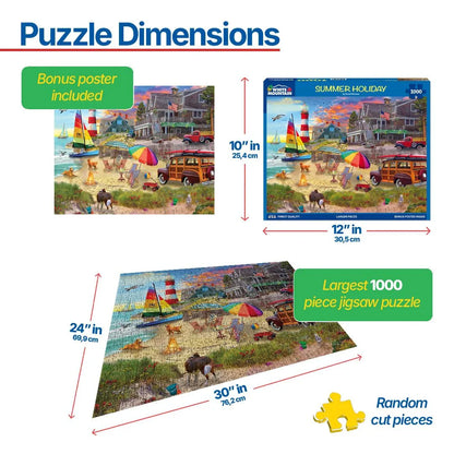 Summer Holiday (1991pz) - 1000 Piece Jigsaw Puzzle