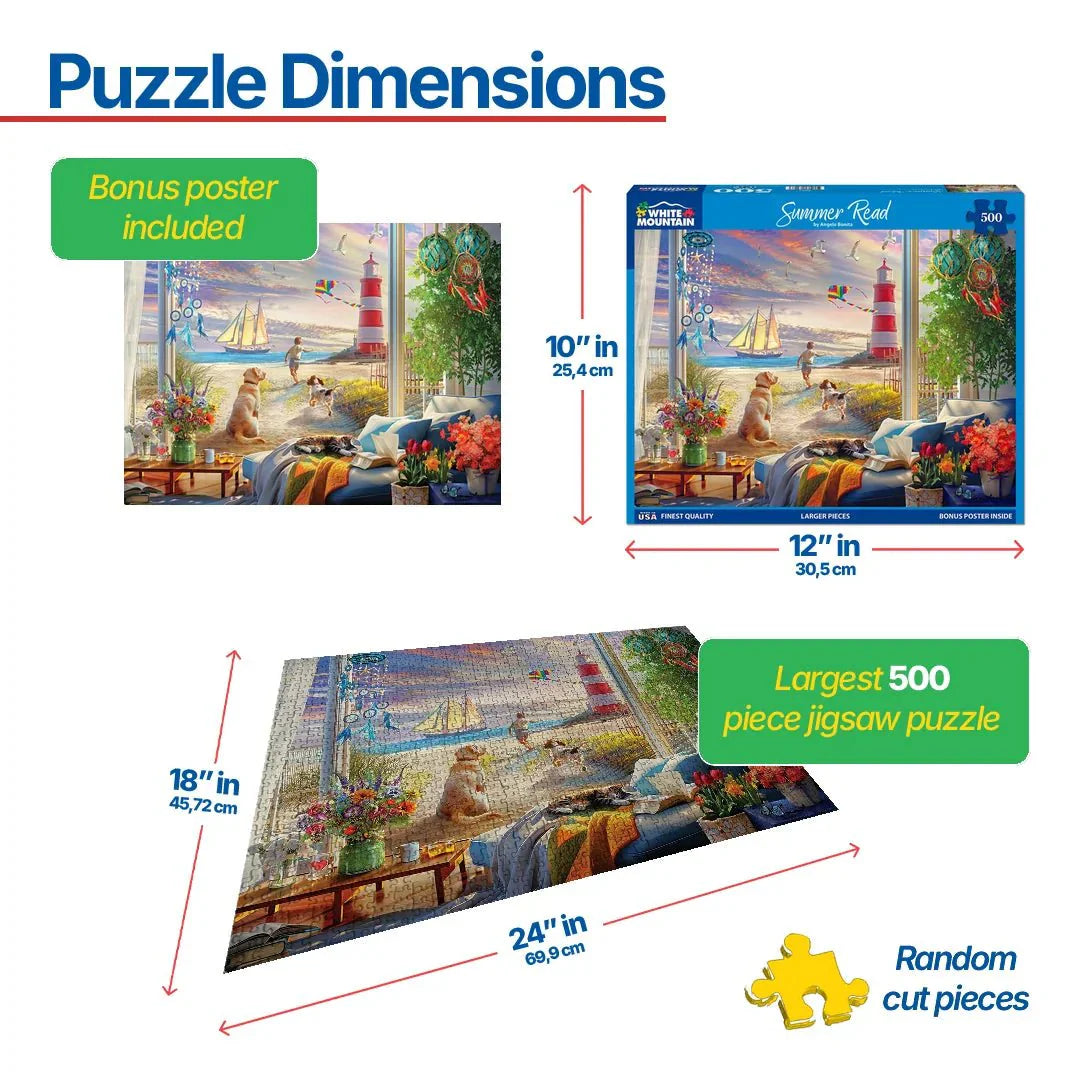 Summer Read (2097pz) - 500 Piece Jigsaw Puzzle