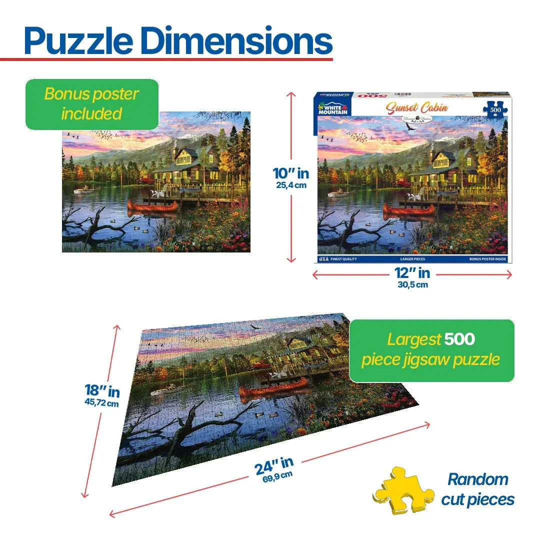 Sunset Cabin (1416pz) - 500 Pieces