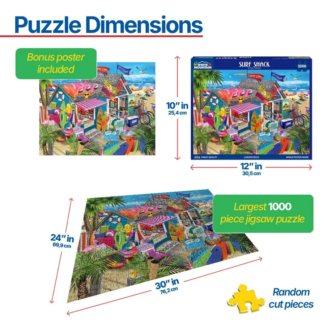 Surf Shack (1842pz) - 1000 Piece Jigsaw Puzzle