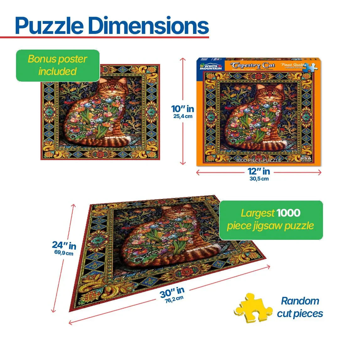 Tapestry Cat (402pz) - 1000 Pieces