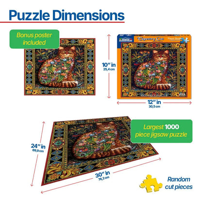 Tapestry Cat (402pz) - 1000 Pieces
