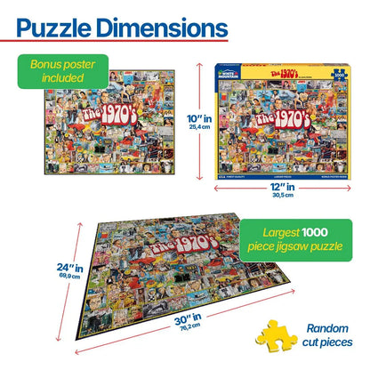 The 1970's (478pz) - 1000 Piece Jigsaw Puzzle