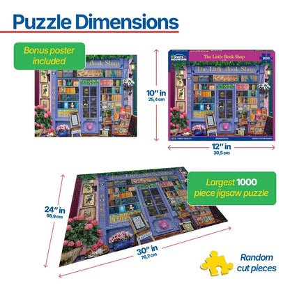 The Little Book Shop (2094pz) - 1000 Piece Jigsaw Puzzle