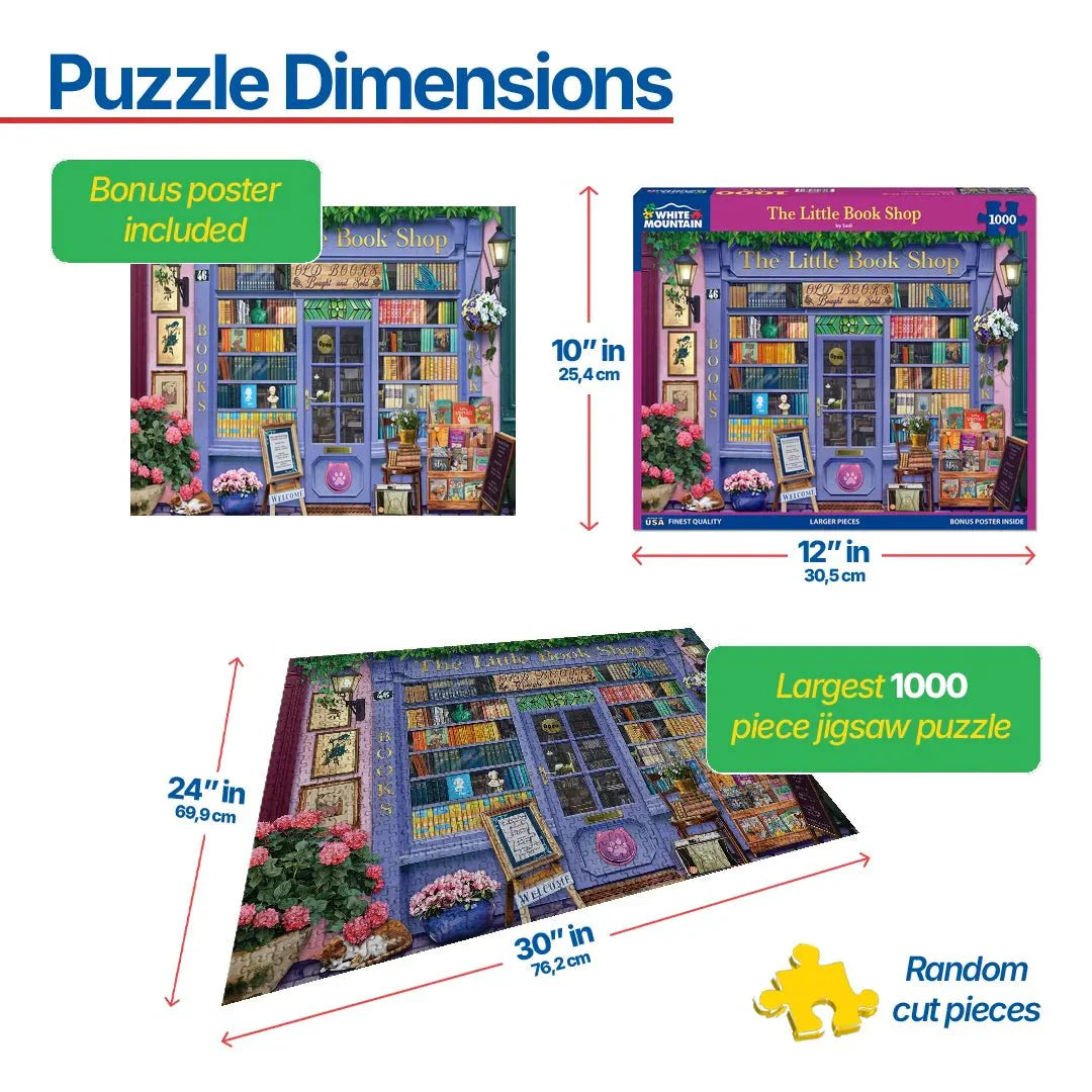 The Little Book Shop (2094pz) - 1000 Piece Jigsaw Puzzle