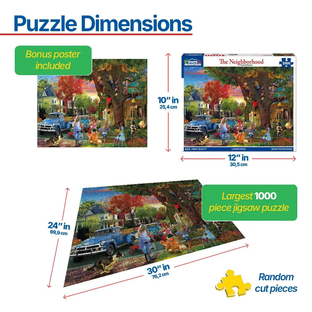 The Neighborhood (1908pz) - 1000 Piece Jigsaw Puzzle
