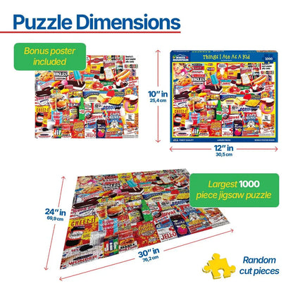 Things I Ate As A Kid (1110pz) - 1000 Piece Jigsaw Puzzle
