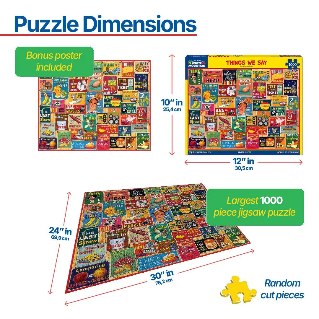 Things We Say (1733pz) - 1000 Piece Jigsaw Puzzle
