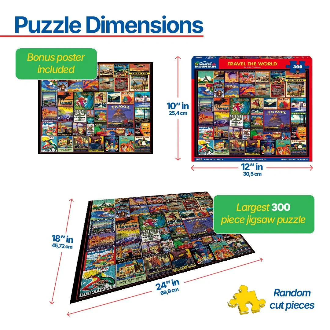 Travel The World (2046pz)  - 300 Piece Jigsaw Puzzle