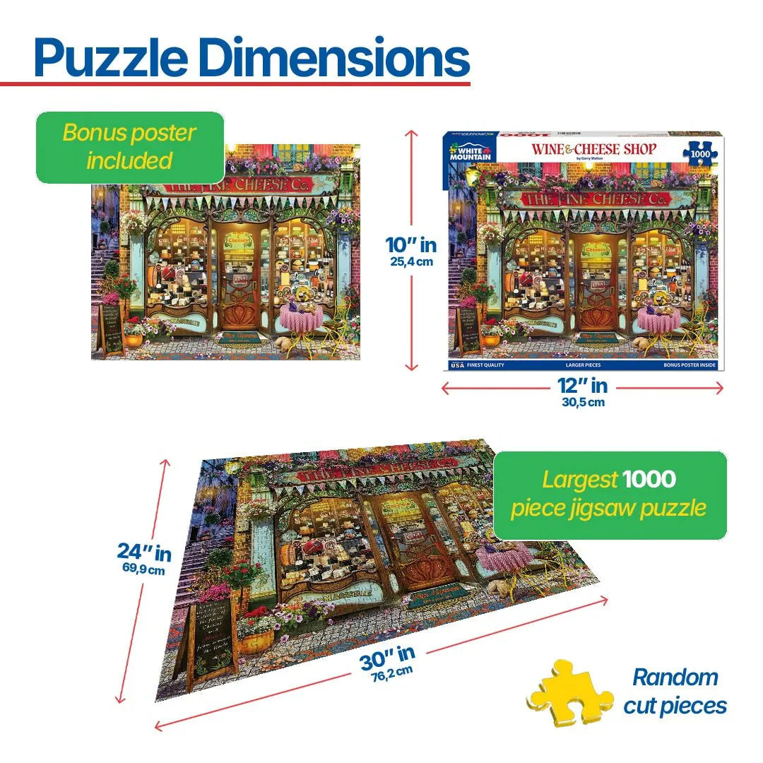 Wine & Cheese Shop (1830pz) - 1000 Piece Jigsaw Puzzle